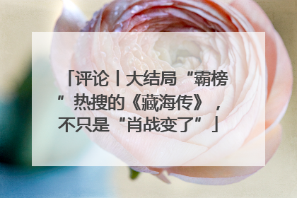 评论丨大结局“霸榜”热搜的《藏海传》，不只是“肖战变了”