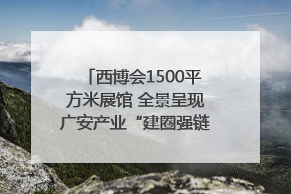 西博会1500平方米展馆 全景呈现广安产业“建圈强链”｜西博视界