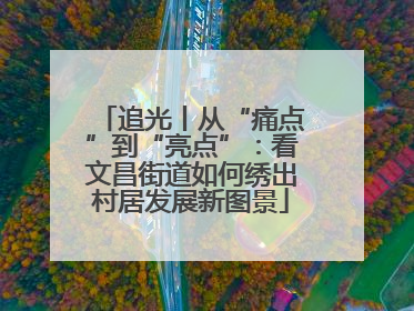 追光丨从“痛点”到“亮点”：看文昌街道如何绣出村居发展新图景