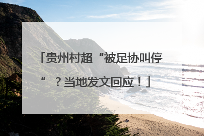 贵州村超“被足协叫停”？当地发文回应！