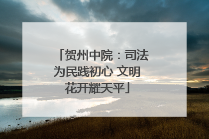 贺州中院：司法为民践初心 文明花开耀天平