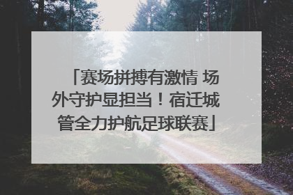 赛场拼搏有激情 场外守护显担当！宿迁城管全力护航足球联赛