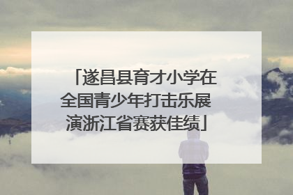 遂昌县育才小学在全国青少年打击乐展演浙江省赛获佳绩