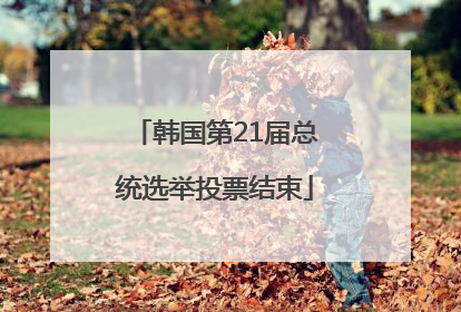 韩国第21届总统选举投票结束