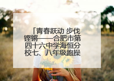 青春跃动 步伐铿锵——合肥市第四十六中学海恒分校七、八年级跑操比赛圆满落幕
