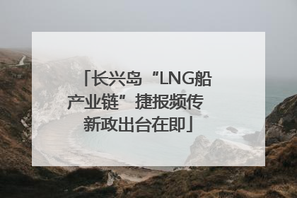 长兴岛“LNG船产业链”捷报频传 新政出台在即