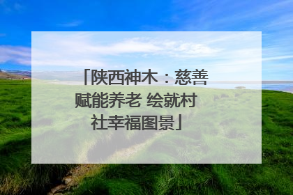陕西神木：慈善赋能养老 绘就村社幸福图景