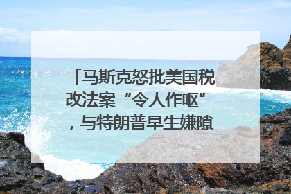马斯克怒批美国税改法案“令人作呕”，与特朗普早生嫌隙？｜国际识局