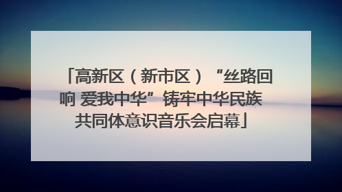 高新区（新市区）“丝路回响 爱我中华”铸牢中华民族共同体意识音乐会启幕