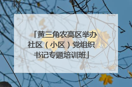 黄三角农高区举办社区（小区）党组织书记专题培训班