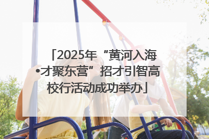 2025年“黄河入海•才聚东营”招才引智高校行活动成功举办