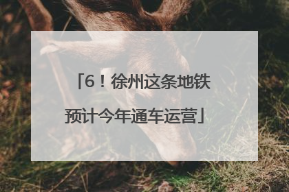 6！徐州这条地铁预计今年通车运营