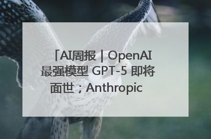 AI周报｜OpenAI 最强模型 GPT-5 即将面世；Anthropic 年化收入突破30亿美元